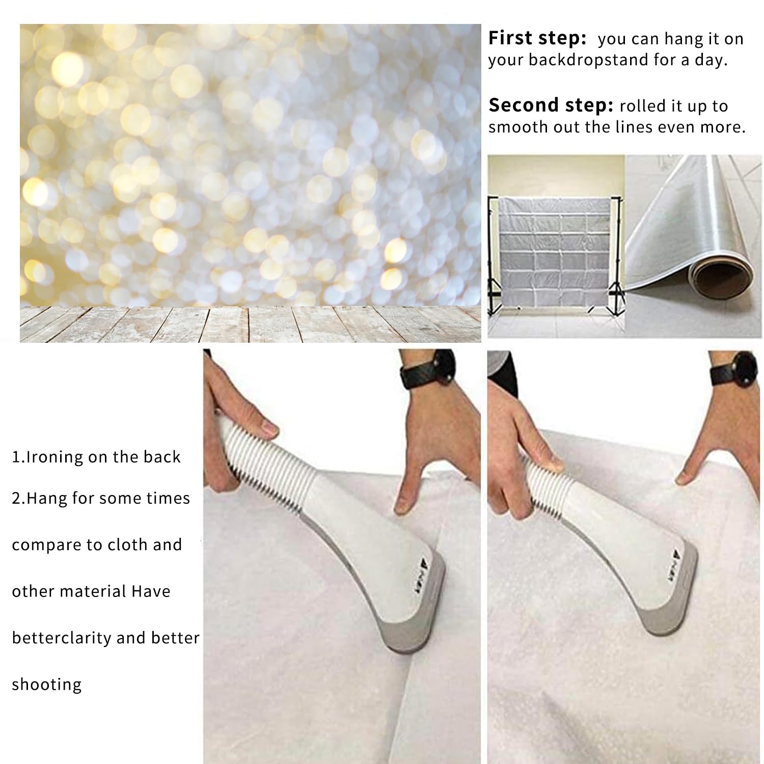 Sfondo per foto con brillantini, 3 x 2,5 m, oro e argento, in vinile, per matrimoni, compleanni, servizi fotografici, feste