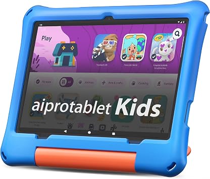 Kids Tablet, Android 16 Tablet for Kids 10 inch Octa-Core with Case, 30GB RAM 64GB ROM 2TB TF Card Expandable for Toddler Children, Parental Control, Dual Camera, BT5.4, WiFi, Gift Blue