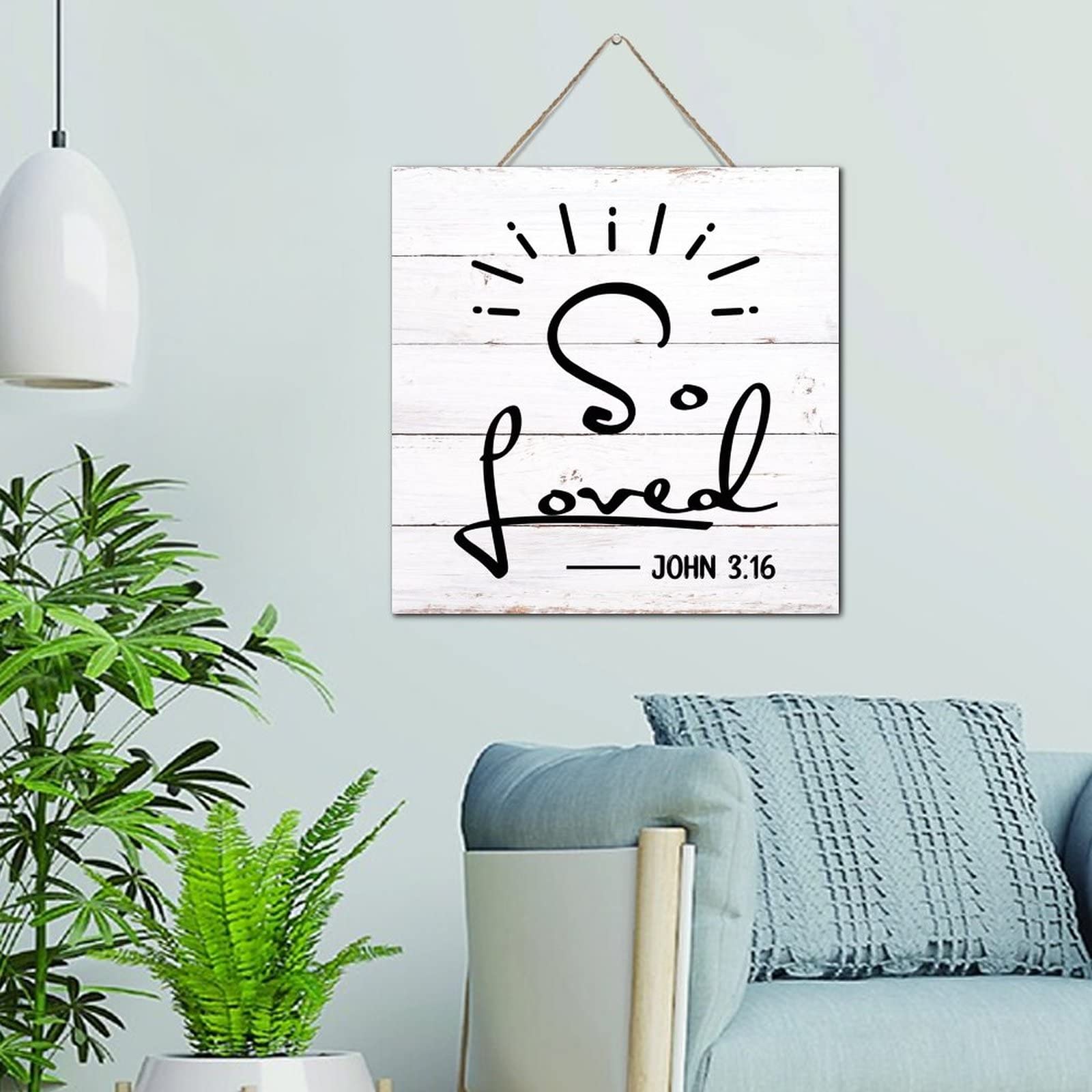 Plaque en bois So Loved pour exprimer la tendresse au quotidien
