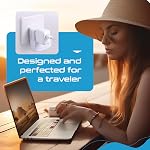 Ceptics Canada to South Africa, Botswana, Namibia Travel Adapter (Type M) - Dual Input - Ultra Compact - Charge your Cell Phone, Laptops, Tablets (CT-10L, 3 Pack)