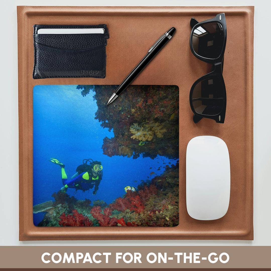 3dRose Diver, Coral-Lined Arc, Beqa Island, Fiji - OC01 SWS0111 - Stuart Westmorland Mousepad image 4