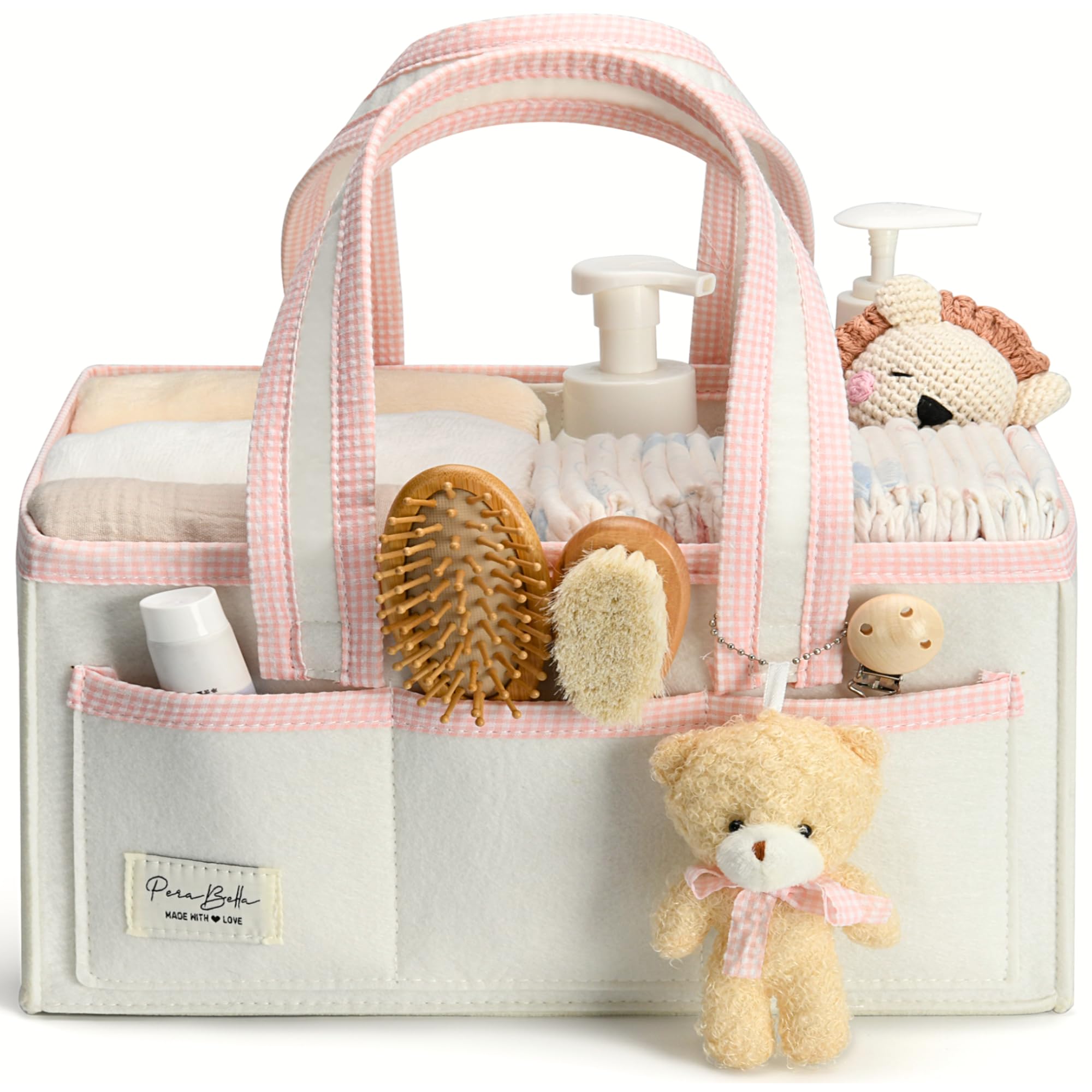 Organizer per pannolini con maniglia, borsa per cestino, articoli indispensabili per la ricerca del registro, organizer per la scuola materna per neonata ragazza ragazzo, borsa essenziale per bambini