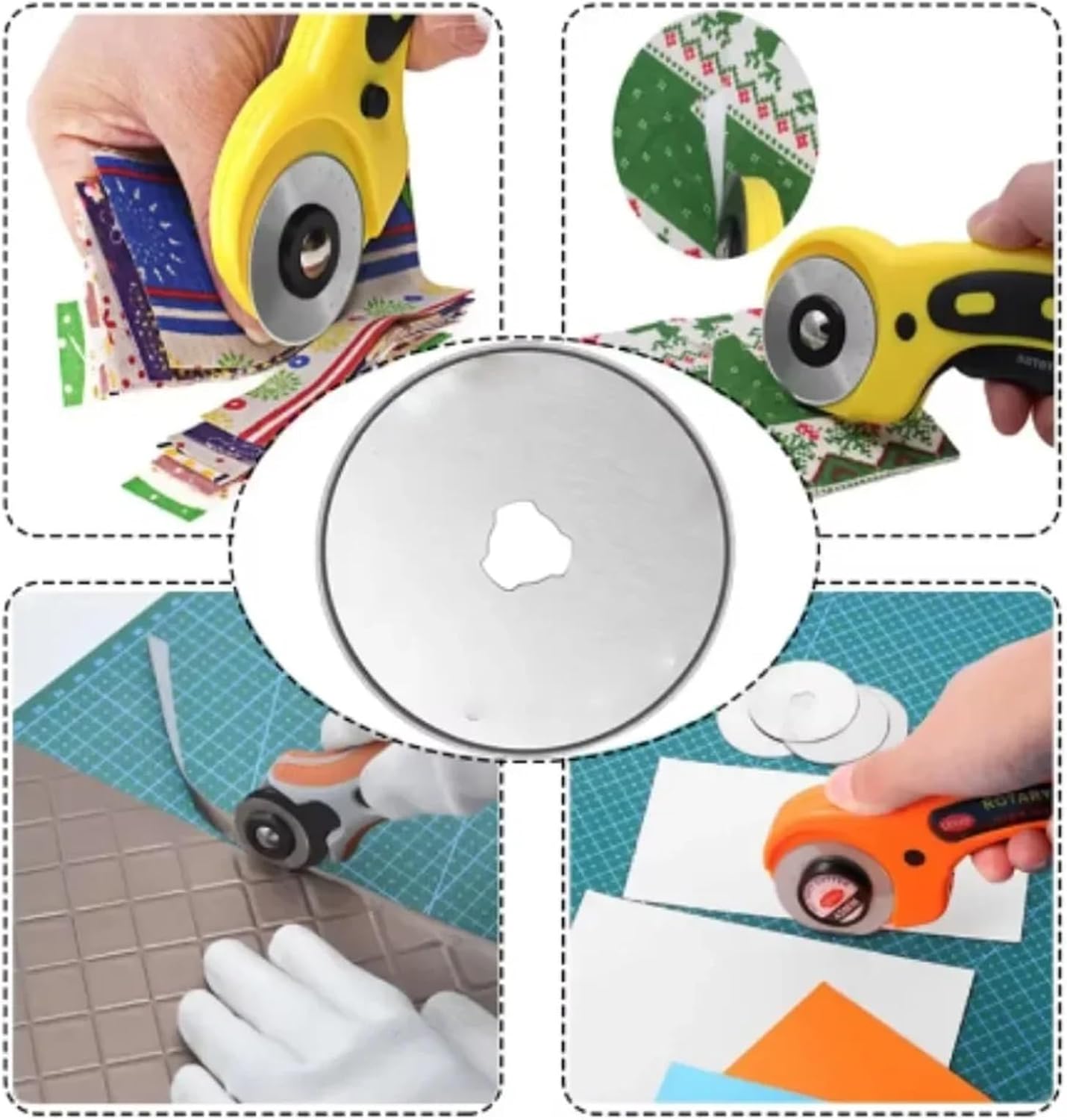 Rotary Cutter Blades 30 Pcs For Quilting Fabric Sewing Craft, Rotary Replacement Cutting Blade 28/45mm Cutter Round Blades(28mm)