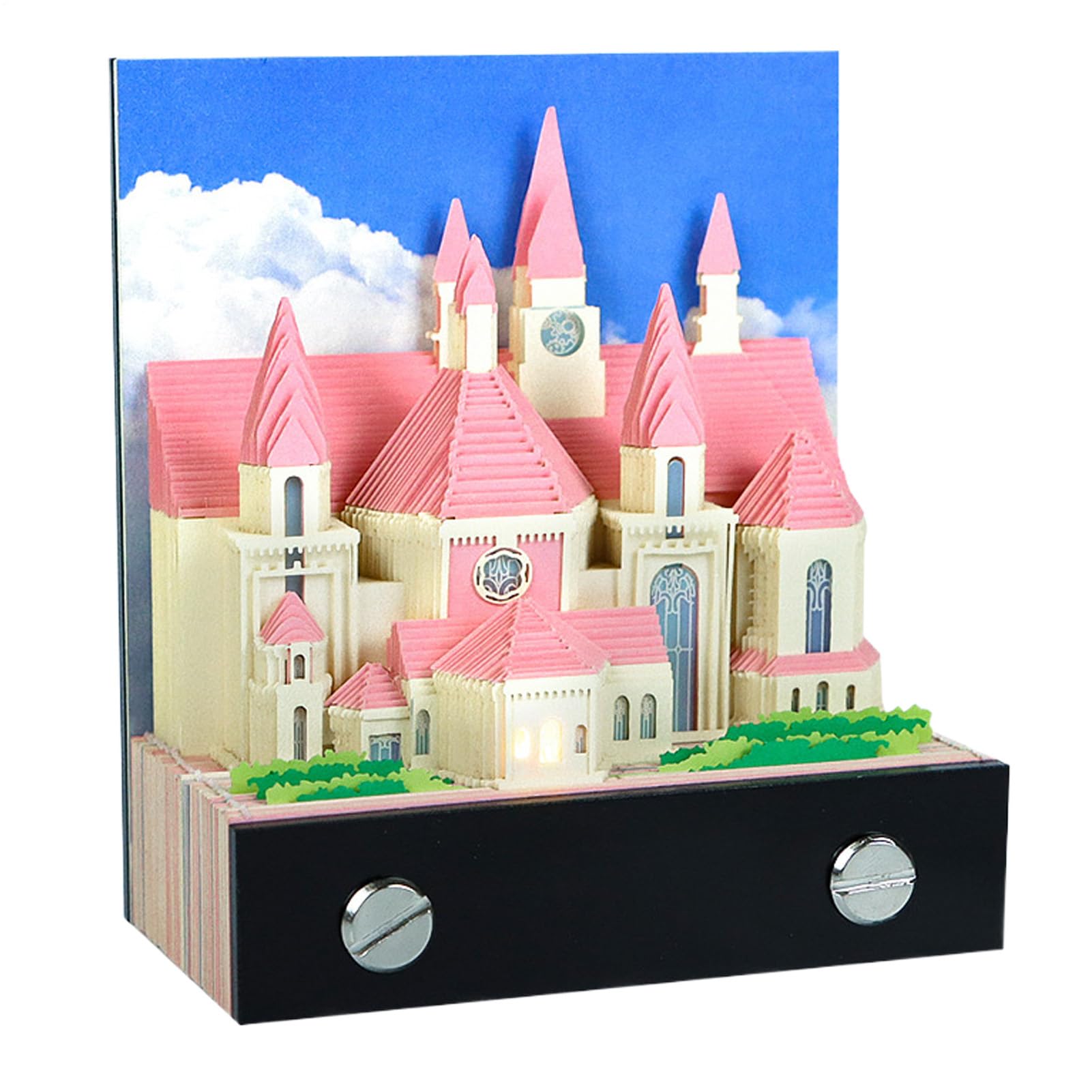 Bloc-notes 3D église en papier de qualité supérieure pour la maison - 8