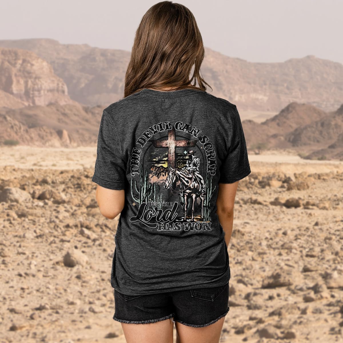 Women On My Husbands Last Nerve Shirt Funny Wife Life Skull Hand T Shirt Letter Short Sleeve Vacation Tops - Image 4