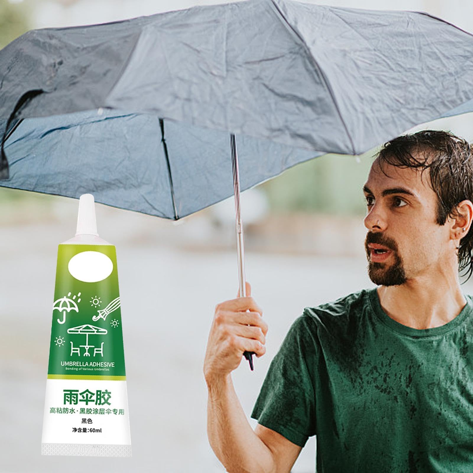 Tent Seam Sealer Waterproof - High-Adhesion Repair Adhesive 15ml Waterproof Fabric Sealant,Multifunctional Leak Stopper Black Coating Peeling Repair Glue for Tent RV Awning Repair