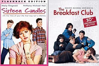 Sixteen Candles & The Breakfast Club... Flashback Fun Comedy 80's High School Teen movie Set Molly Ringwald Double Feature