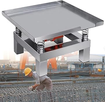 Electric Concrete Vibrating Table for Tumbler Air Bubble Removal, Shaking Table Vibration 3000Times/Min, Compactor Platform Stainless Steel,50 * 50 * 25Cm-35 * 35 * 22cm