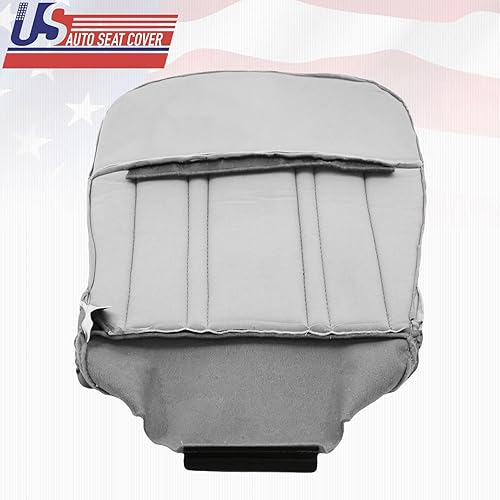 Miniatura 8 de 1998 para Ford F-150 Lariat Driver Bottom Funda de asiento de cuero Med Gris Grafito