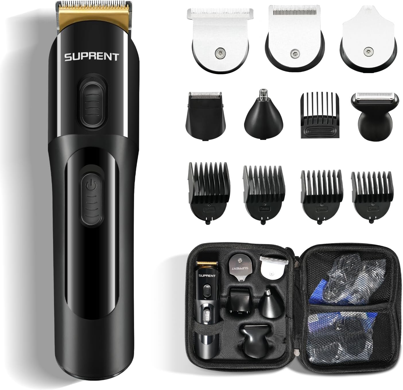 SUPRENT PRO Beard Trimmer for Men 16Pieces of Men's