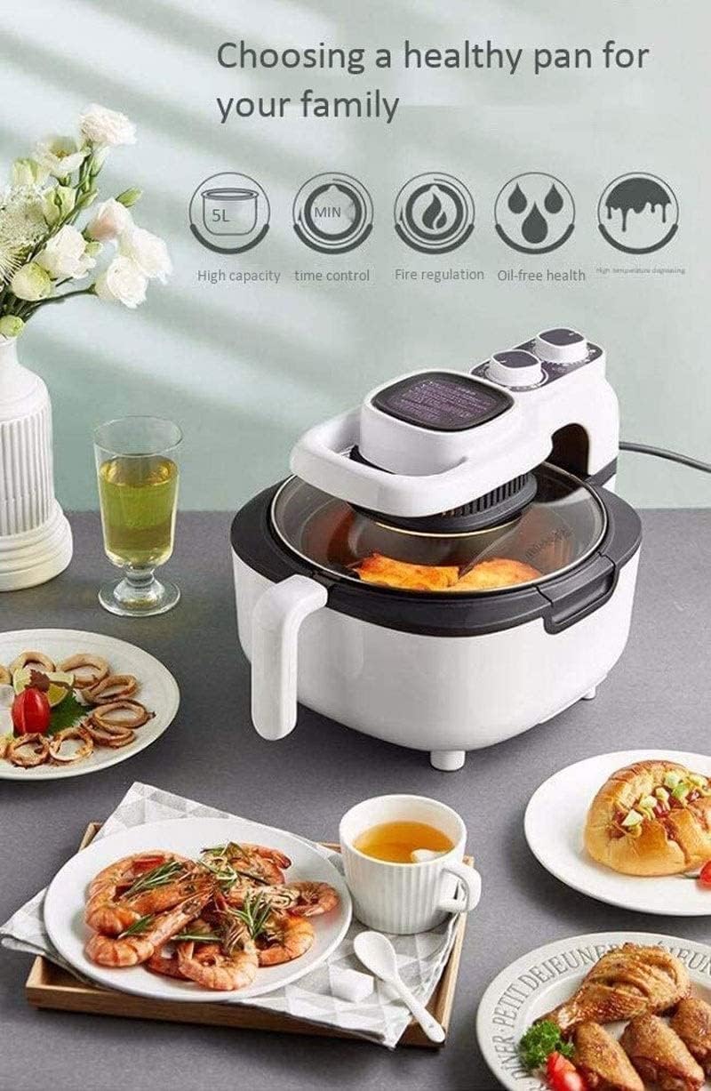 Air Fryer Indoor Grill 5L Air Fryer Slow Cooker Roast Bake 1100-Watts Dishwasher Safe