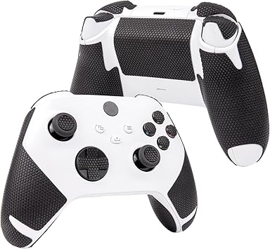 TALONGAMES Controller Grips Compatible with Xbox Series X/S, Anti-Slip, Sweat-Absorbent, Textured Skin kit, for Xbox Controllers Handle Grips, Buttons, Triggers Classic Version - Black