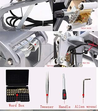 DY-8 Date Printing Machine Hot Code Stamp Printer Coding Machine Direct Thermal Label Printer Date Ribbon Coder 220V 60W