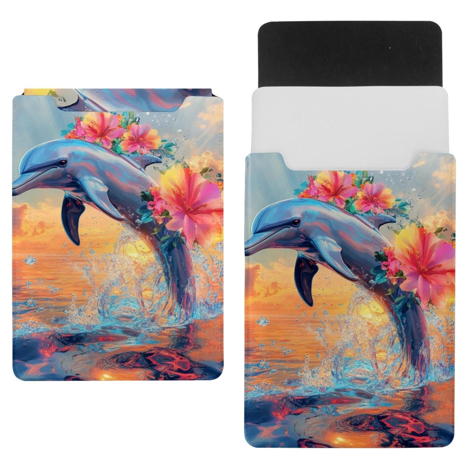 Housse pour ordinateur portable 13,8 x 10,2 pouces pochette PC à fleurs - 7