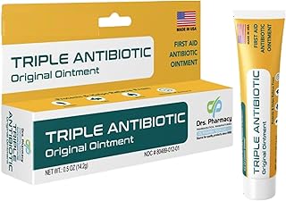 Triple Antibiotic First Aid Ointment – Soothing Skin Support for Minor Wound Care, 0.5 oz, Made in USA