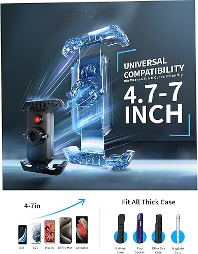 Miniatura 3 de Soporte para teléfono de bicicleta de 4 generación súper fácil de instalar, bloqueo rápido 1S clip de montaje de teléfono para motocicleta, soporte