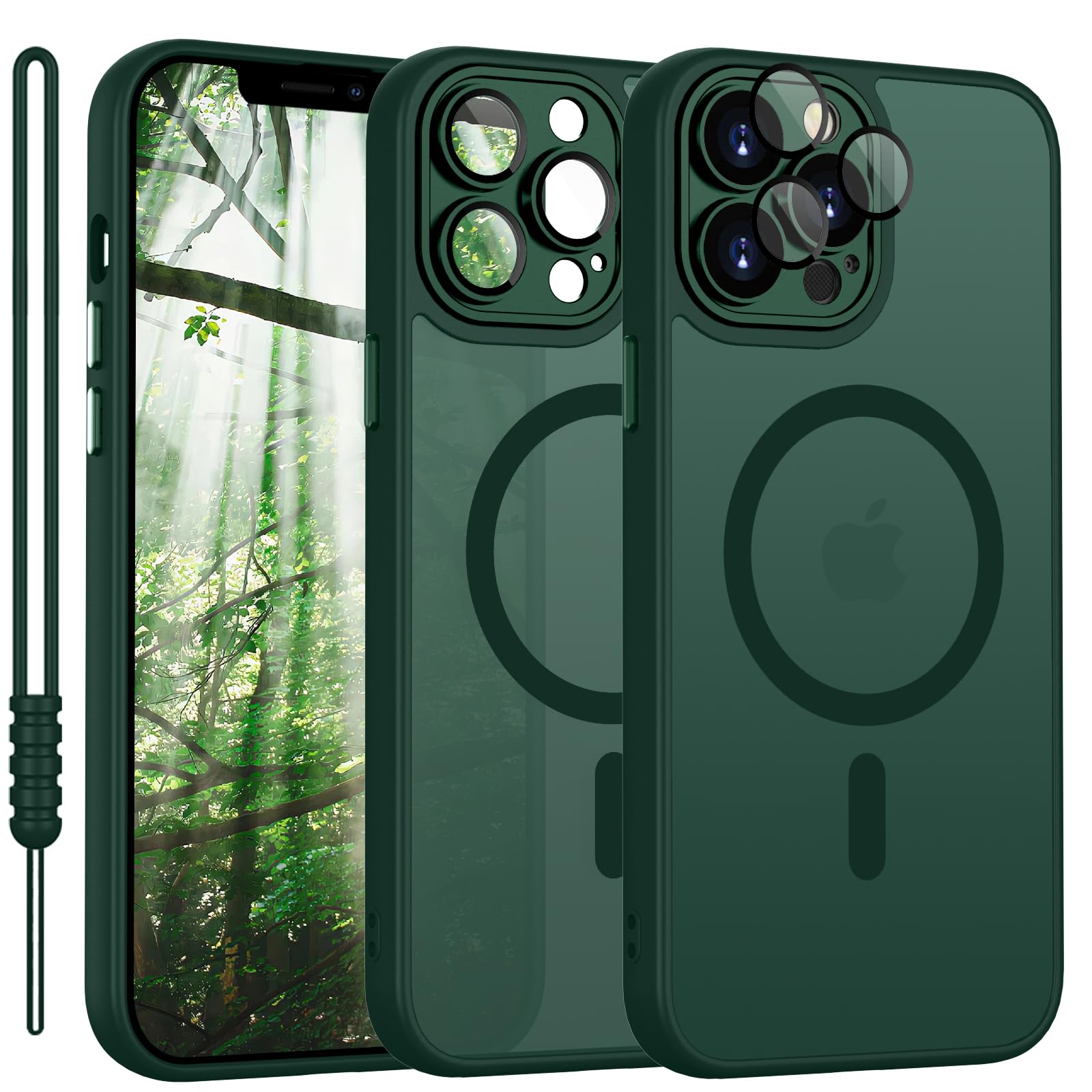 Cover Magnetica Per IPhone 11 Con Retro Opaco Smerigliato - Compatibile MagSafe (Verde)
