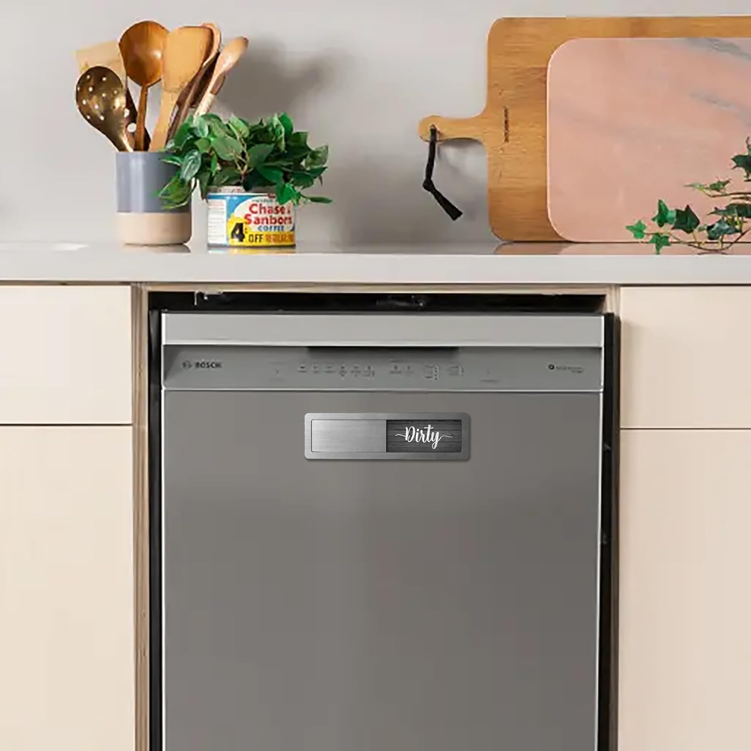 Dishwasher Magnet Clean Dirty Sign - Stainless Steel Dishwasher Magnetic Sign - Clean & Dirty Dishwasher Slider Easy to Indicator - Kitchen Gadgets - Image 8