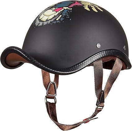 Casco da Moto Jet e Demi-Jet Casco Aperto Caschi Cromwell Chopper Cruiser  Poilt Mezzo Casco Moto per Donne Uomini Adulti Approvato DOT/ECE C,M55-56CM  : Amazon.it: Auto e Moto