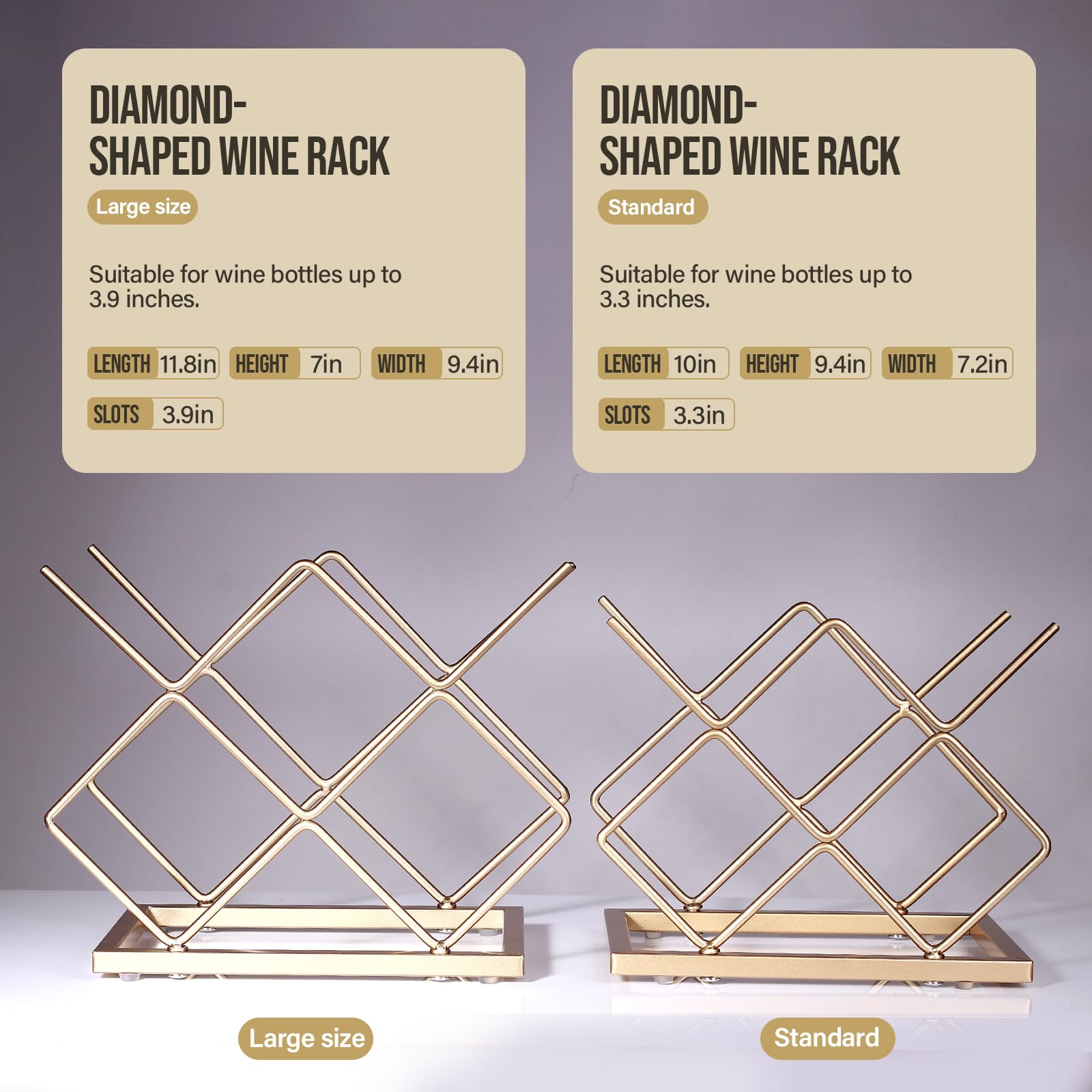 Snapklik.com : Drincarier Countertop Wine Rack - 5 Bottle Freestanding