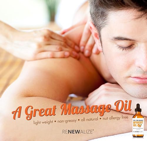 Miniatura 6 de Hidratante de aceite orgánico de albaricoque – en botella grande de vidrio oscuro de 4 onzas con cuentagotas 100% puro y sin refinar | un aceite