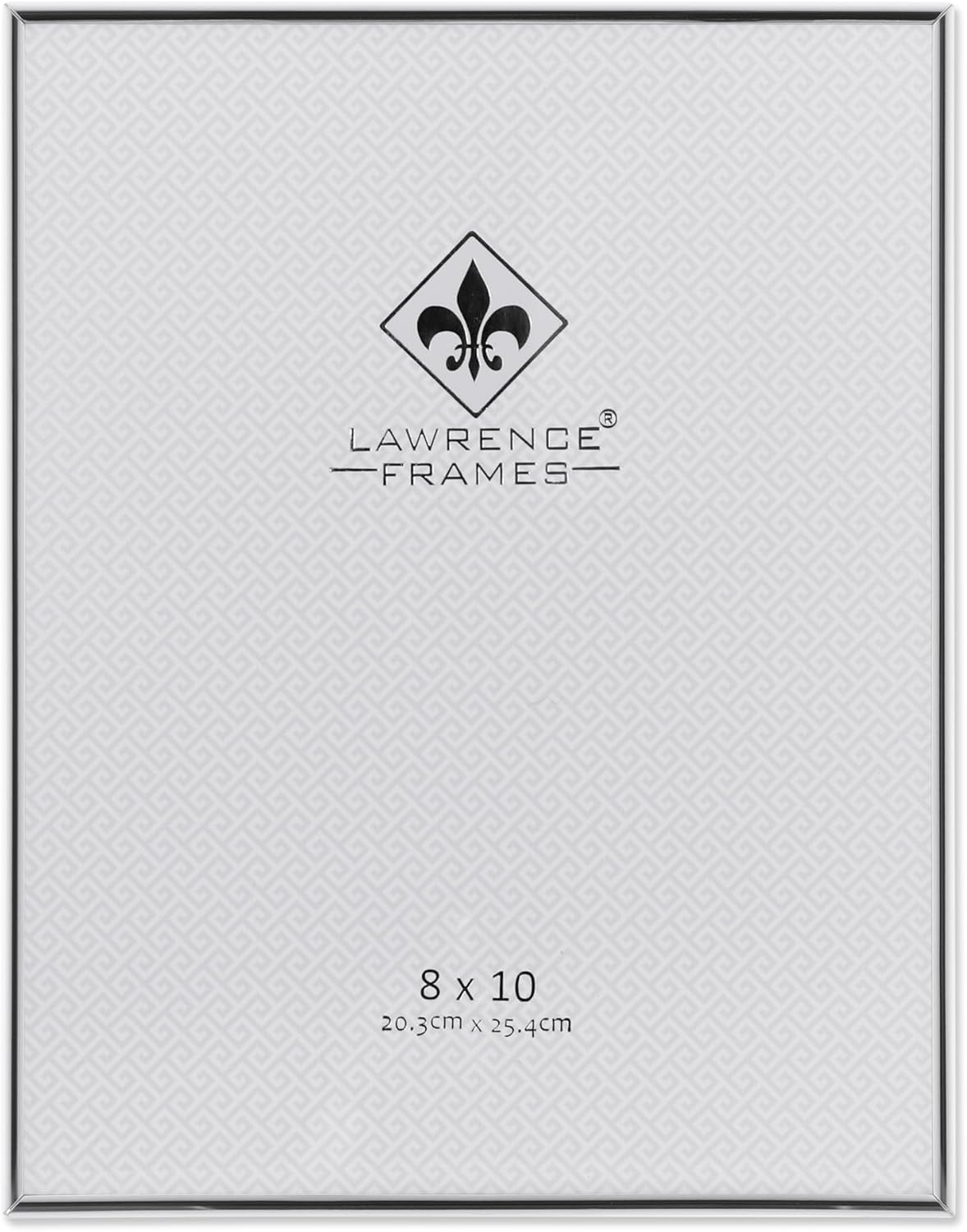 lawrence 650080 silver metal 8 x 10" picture frame 8x10 silver
