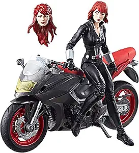 Marvel Legends Series 6-inch Black Widow with Motorcycle