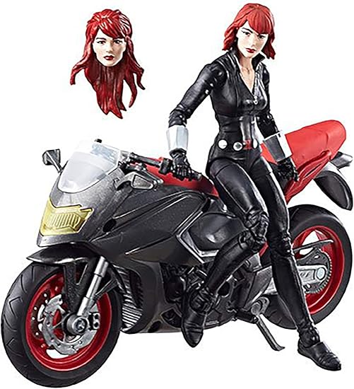 Marvel Legends Series 6-inch Black Widow with Motorcycle