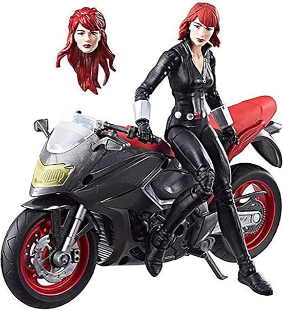 Marvel Legends Series 6-inch Black Widow with Motorcycle