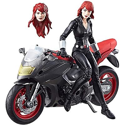 Marvel Legends Series 6-inch Black Widow with Motorcycle