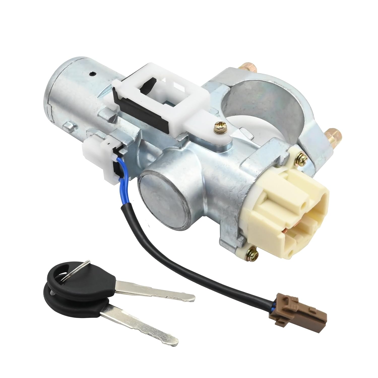 D87006J325 Ignition Switch Lock Cylinder with Key Steering Column Replacement for Nissan Pathfinder 1999 2000 2001 2002 2003 2004 Sentra 2000-2006 Replace D8700-6J325