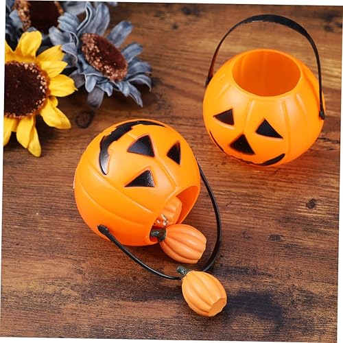 Miniatura 8 de 6pcs caramelo soporte calabaza cubo calabaza calabaza cubo mini niño Halloween decoración accesorios decorar linterna maquillaje Halloween