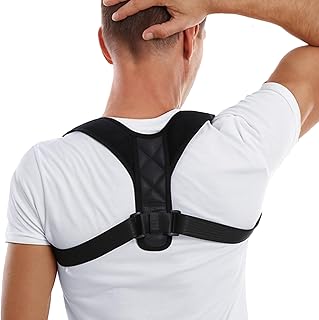 Posture Corrector for Men And Women - Thin & Invisible Back Brace for Posture - Adjustable Back Support Brace - Relieve Upper Back Discomfort & Regain Confidence, S(28-37inch) 1 PCS