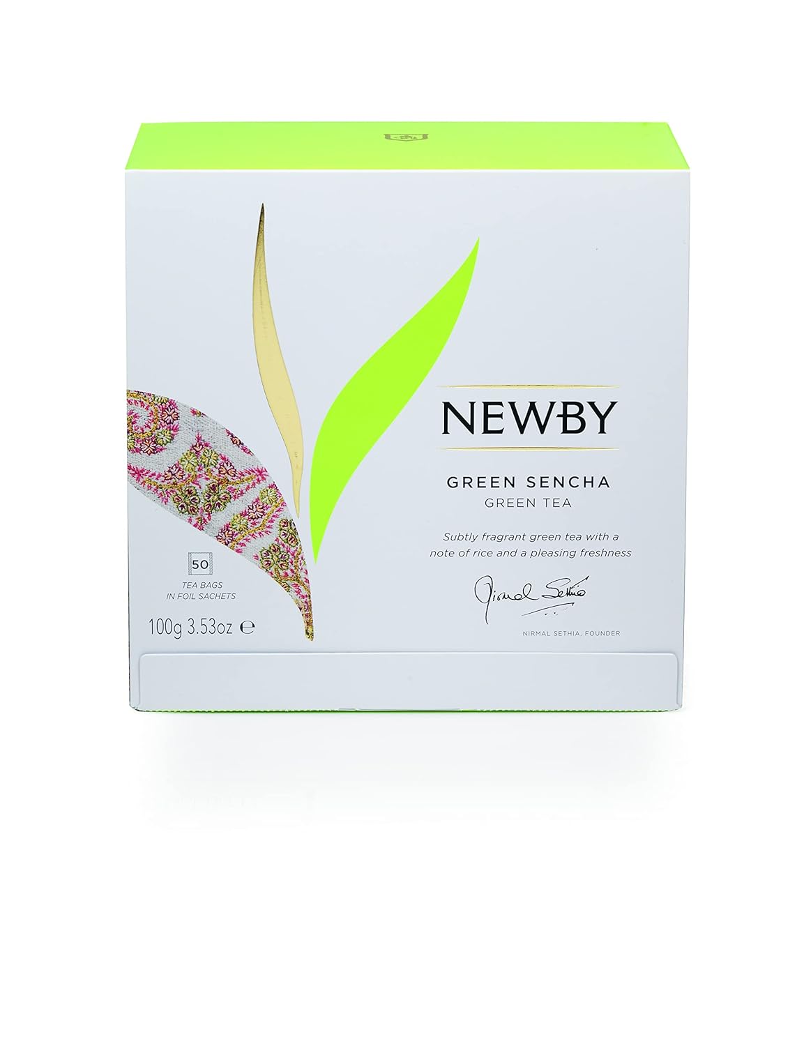 Green Sencha Tea – 50 Individually Wrapped Tea Bags – Fresh & Smooth Japanese Blend by Newby Teas