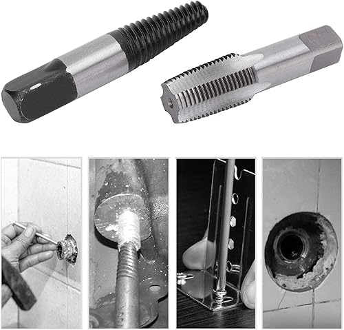 Miniatura 4 de Garosa Juego de grifos de tubo de 1/2 pulgada Herramientas extractoras de tuberías rotas de acero de alto carbono Kit de reparación de removedor de