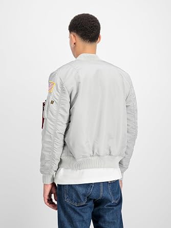 Alpha Industries Herren Alpha Industries Ma-1 Vf Nasa Bomberjacke für Herren Bomberjacke (1er Pack)