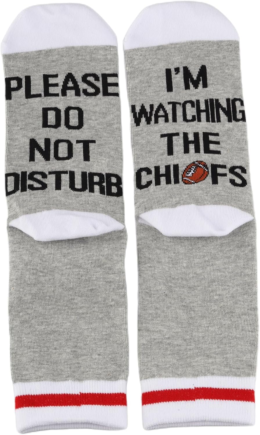 TSOTMO 2 Pairs Football Socks Please Do Not Disturb I’m Watching The C Socks Gift For Football Lover