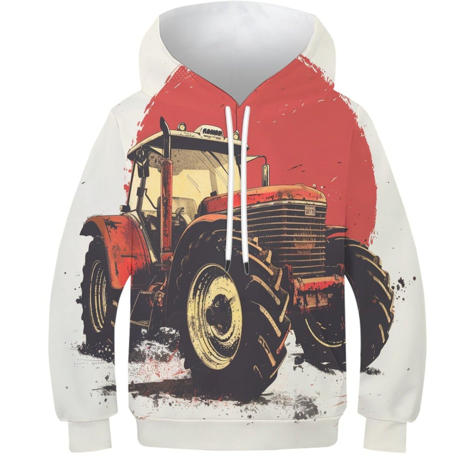 Sweat tracteur 3D à capuche : le cadeau idéal pour adolescent - 8