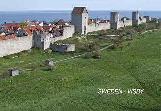 Sweden Swedish Beautiful Tourist Spots Pictures Fridge Refrigerator Magnets (3 Piece, City: VISBY #SWE4)