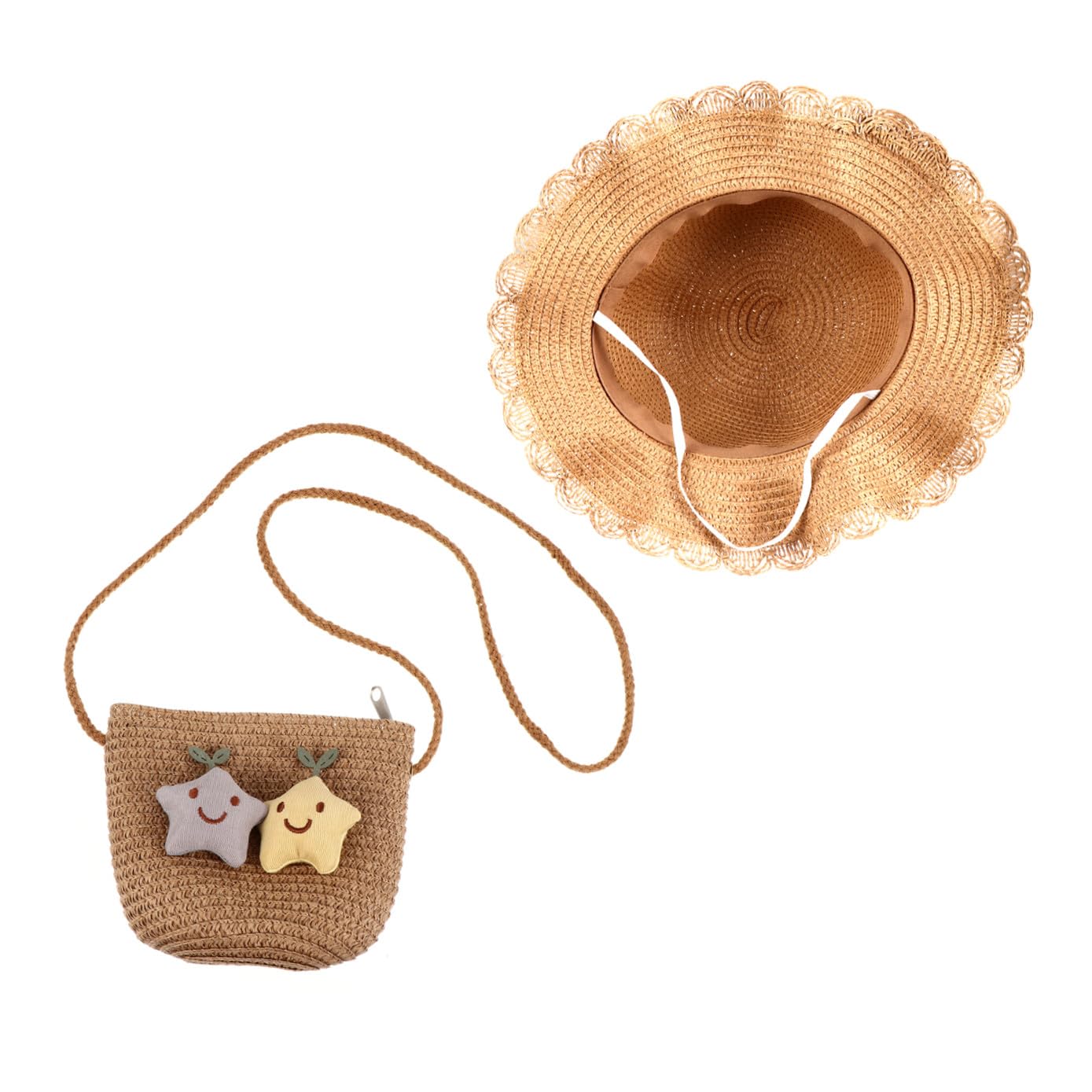 Homoyoyo Sombrero De Sol Bolsa De Sombrero De Protección Solar para De Verano para Niñas Playa y Actividades Al Aire