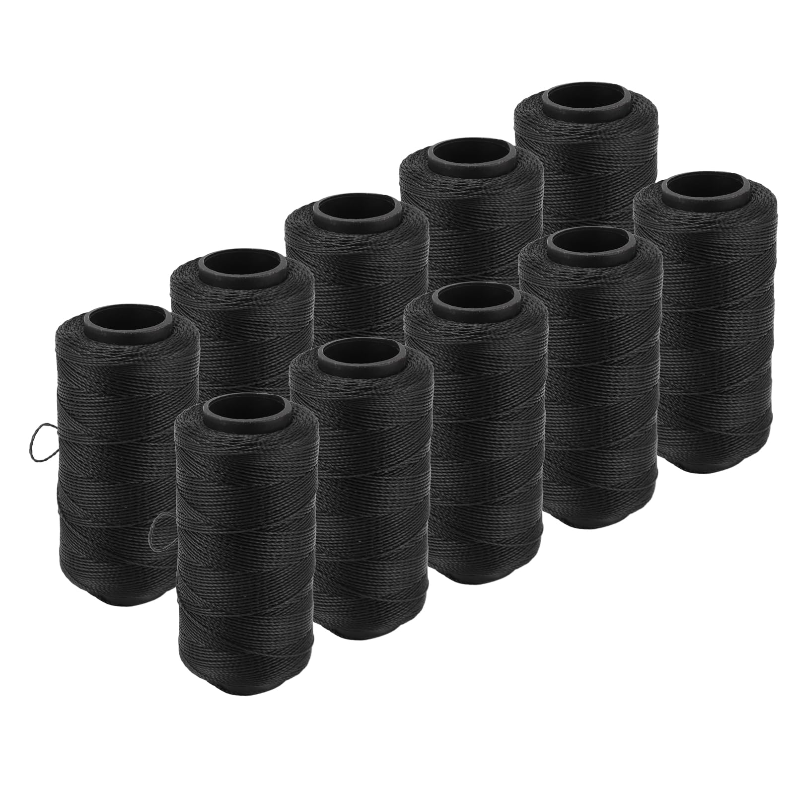 Hilo de Coser Elástico de Alta Resistencia Material de Nylon Impermeable Resistente al Desgaste Hilo Negro Suave para DIY Bordado Acolchado Manualidades Zapatos Neumáticos