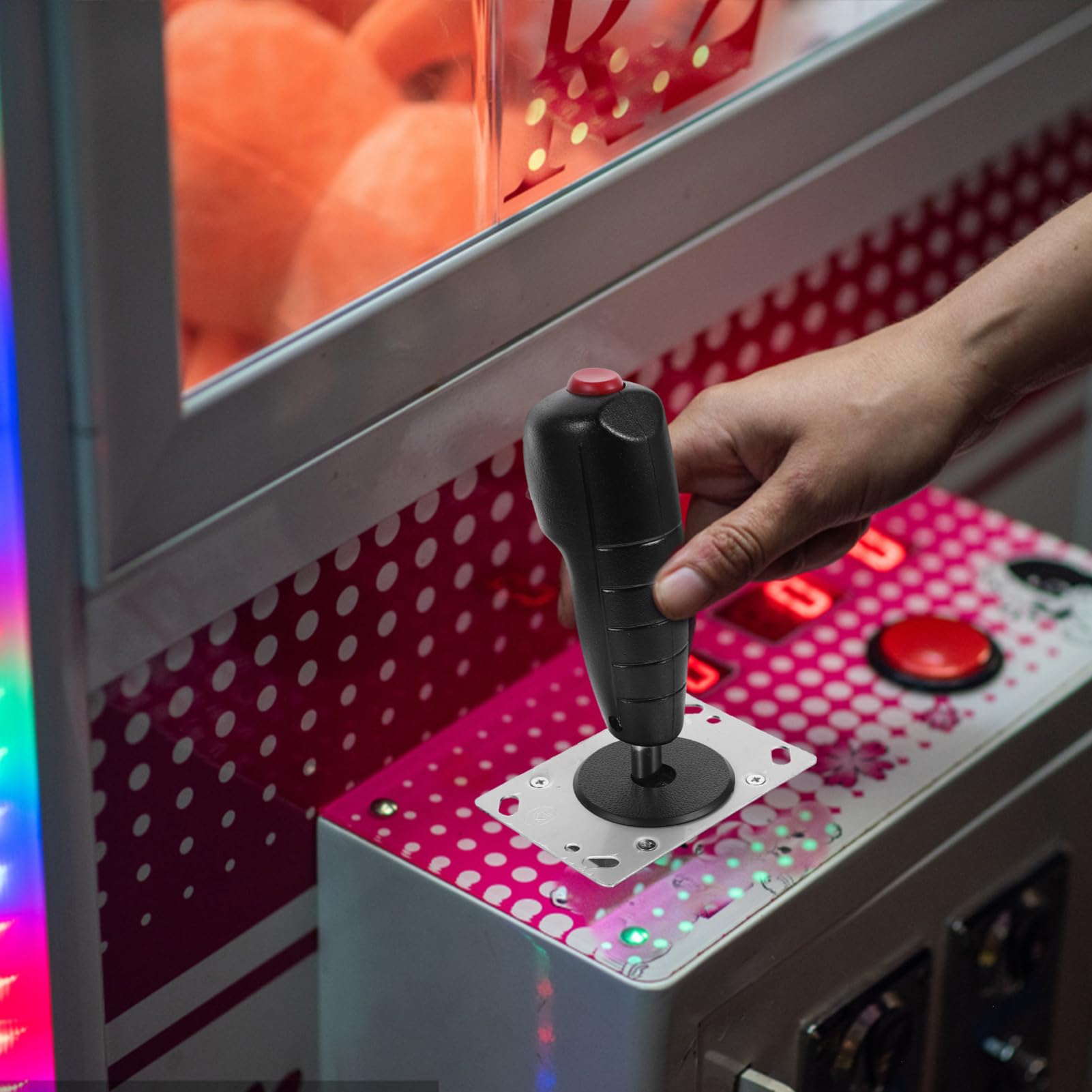 KOMBIUDA Joystick per Aereo Micro-movimento, Controllo Preciso e Installazione Facile, Lega di Alluminio e Pvc, per Giochi di Simulazione e Pilotaggio