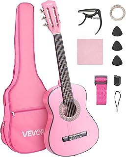 VEVOR Acoustic Guitar, Classical Guitar Starter Kit for Beginners, with Nylon Strings, Basswood Guitar, for Kids Adults Girls Boys Students