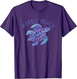 Myrtle Beach, SC Beach Design/Souvenir Illustration T-Shirt