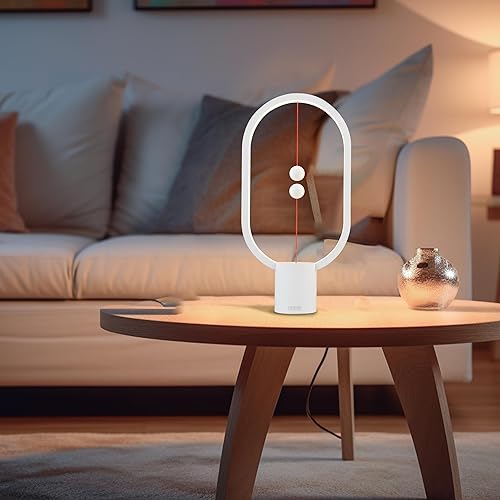 Miniatura 5 de BABLOOM Heng - Luz de equilibrio, lámpara de mesa LED alimentada por USB, creativa, luz nocturna con interruptor magnético, lámpara de mesa