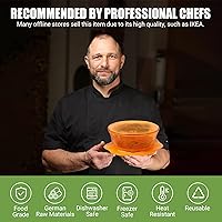 Vista 7 de Tapas elásticas de silicona para almacenamiento de alimentos en el refrigerador, fundas elásticas reutilizables para tazas, latas, tarros