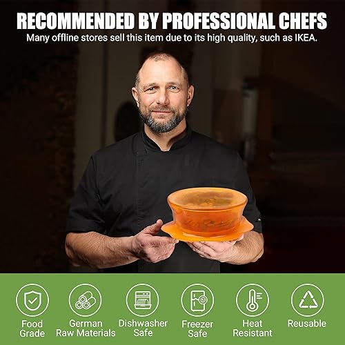 Miniatura 7 de Tapas elásticas de silicona para almacenamiento de alimentos en el refrigerador, fundas elásticas reutilizables para tazas, latas, tarros,