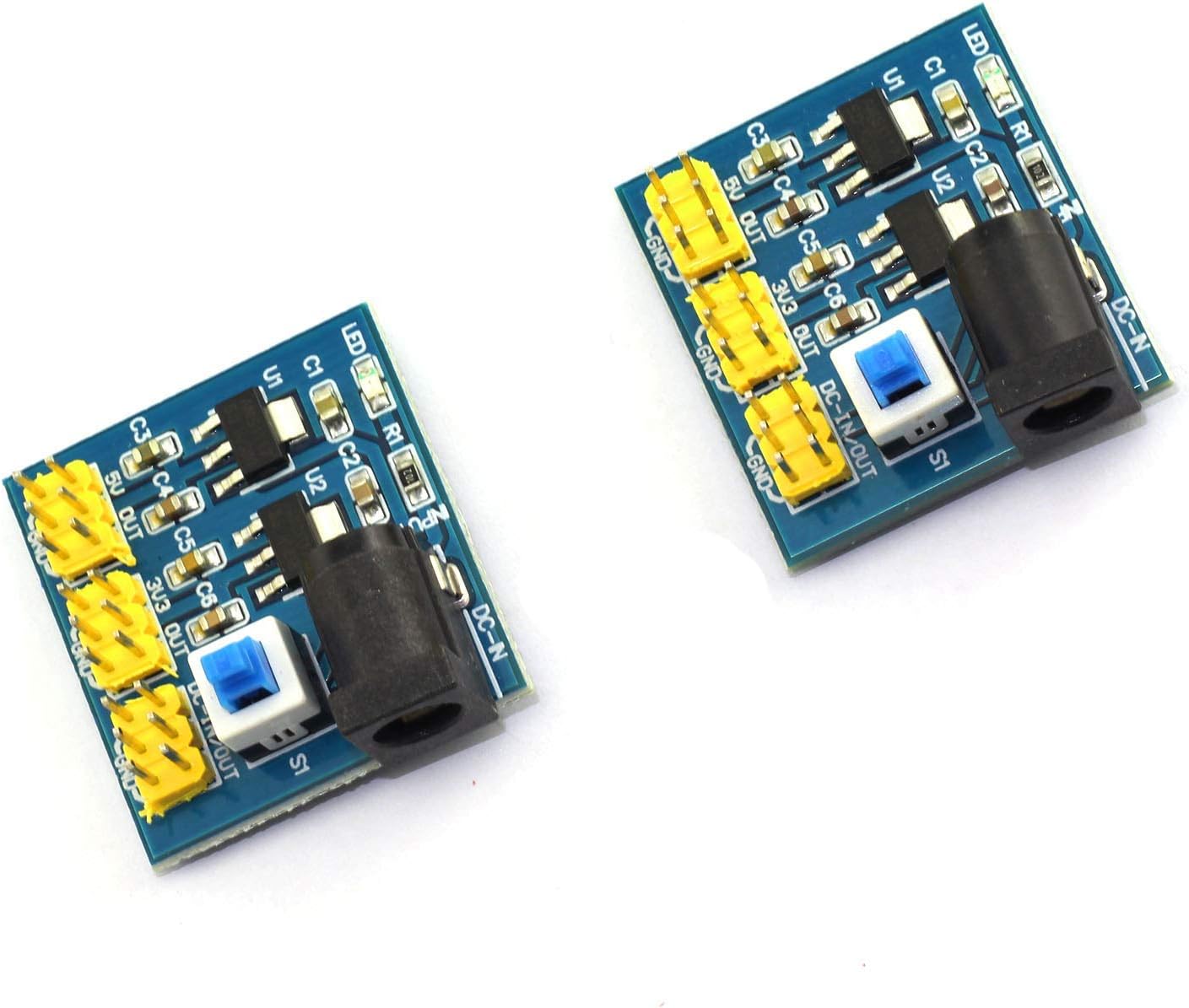 REES52 2Pcs 12 V to 3.3 V / 5 V / 12 V DC-DC Voltage Converter Multi-Output Step-Down Power Supply Module for Arduino