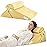 Bedluxe Adjustable 4pcs Bed Wedge Pillow Set, Memory Foam Wedge Pillows Post Surgery for Back, Neck, Leg Pain Relief, Pillow Wedge for Sleeping, Sitting up in Bed, Acid Reflux and GERD, Black