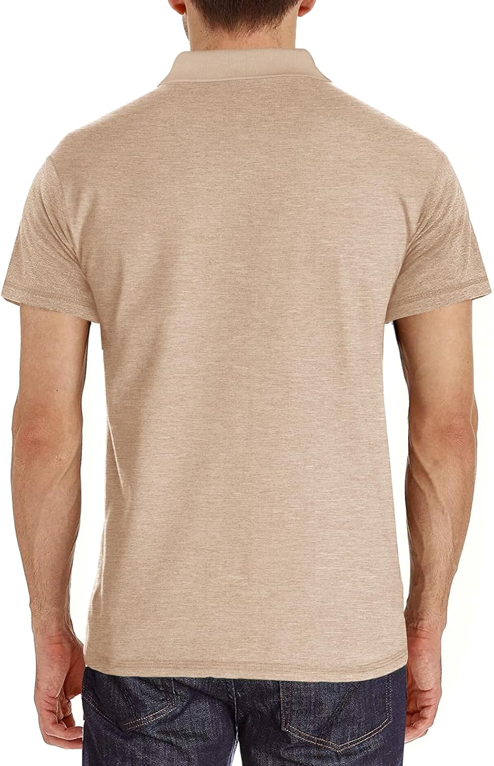 Mens Polo Shirts Casual Fashion T-Shirts Short Sleeve Button Up Golf Shirts Tops with Pocket - Image 2